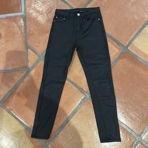 Brooklyn karma black leather skin tight pants